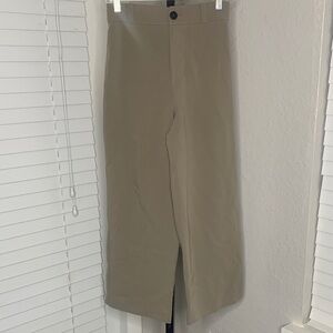 Zara wide leg high rise old money preppy trousers xs
